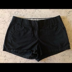 J Crew Black Chino Shorts size 6